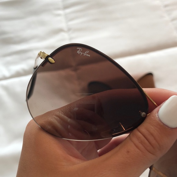 BRAND NEW Aviator RayBan Sunglasses w/ Case - Picture 5 of 5